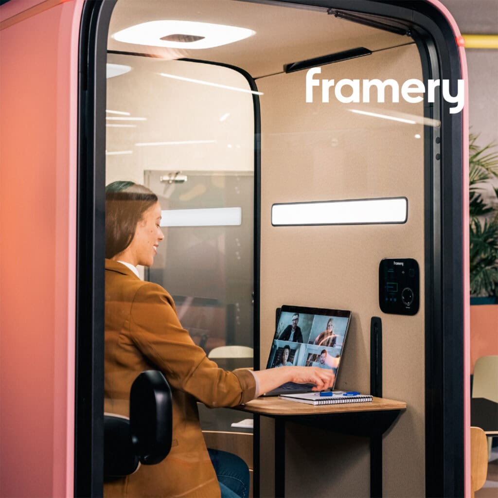 framery one the best place at the office to take a video call